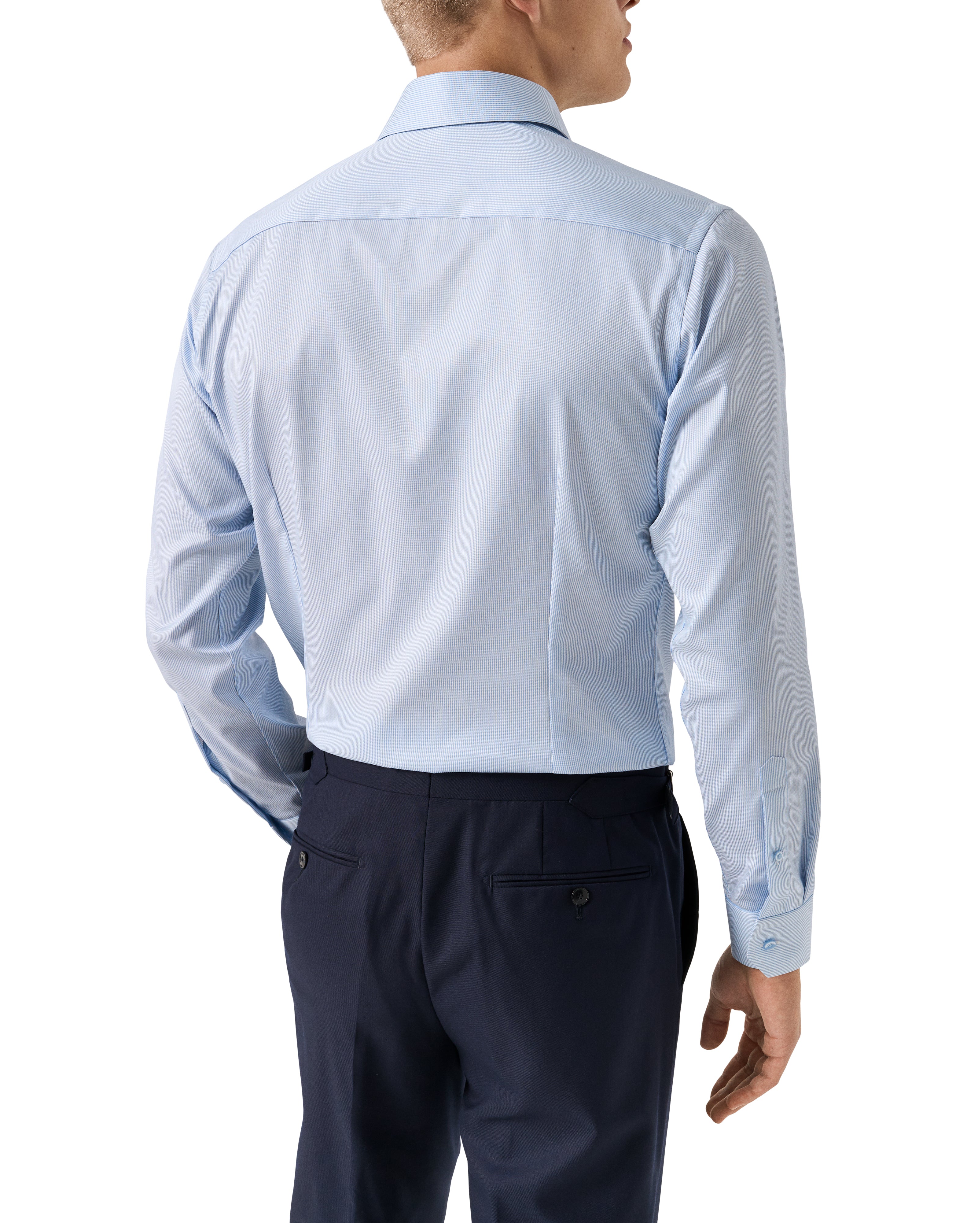 Eton Striped Twill Skjorte - Contemporary Fit